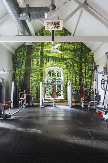 10 ways to bring the outside in - modern nature design ideas. Combe Grove Gym Biophilic design Wall