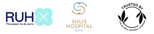 Partnerships footer - global retreat company, RUH and Sulis Hospital