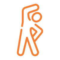orange exercise icon orange exercise icon